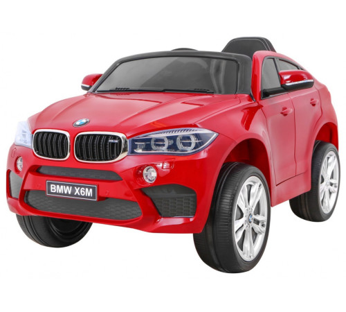 Дитяча акумуляторна машинка BMW X6M Червона