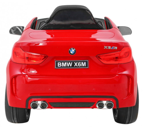 Дитяча акумуляторна машинка BMW X6M Червона