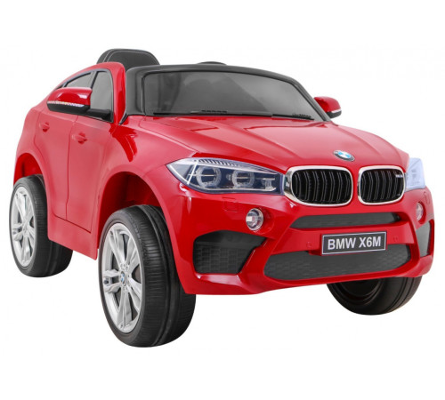 Дитяча акумуляторна машинка BMW X6M Червона