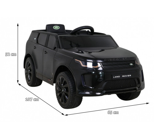 Дитяча акумуляторна машинка Land Rover Discovery Sport Чорна