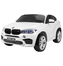 Дитяча акумуляторна машинка BMW X6M XXL для 2 дітей Біла