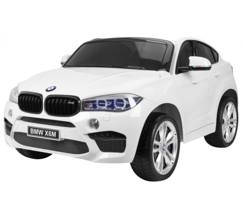 Дитяча акумуляторна машинка BMW X6M XXL для 2 дітей Біла