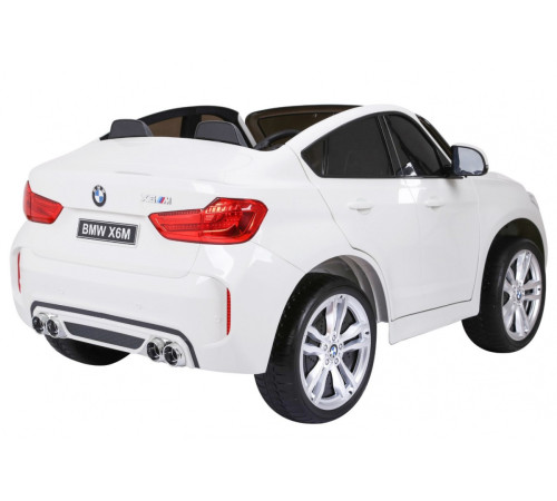 Дитяча акумуляторна машинка BMW X6M XXL для 2 дітей Біла