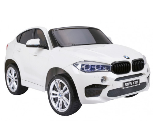 Дитяча акумуляторна машинка BMW X6M XXL для 2 дітей Біла