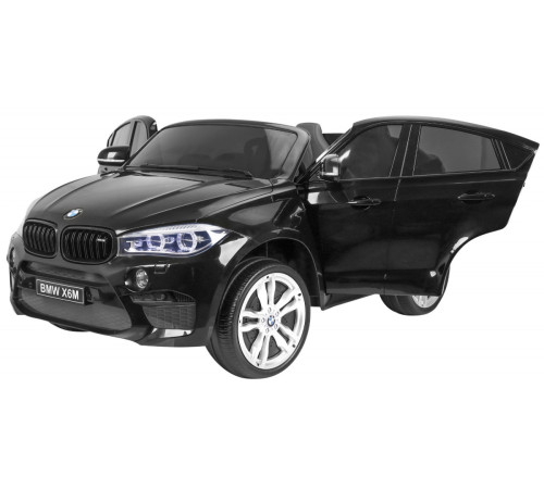 Дитяча акумуляторна машинка BMW X6M XXL для 2 дітей Чорна