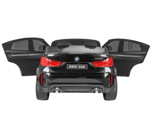 Дитяча акумуляторна машинка BMW X6M XXL для 2 дітей Чорна