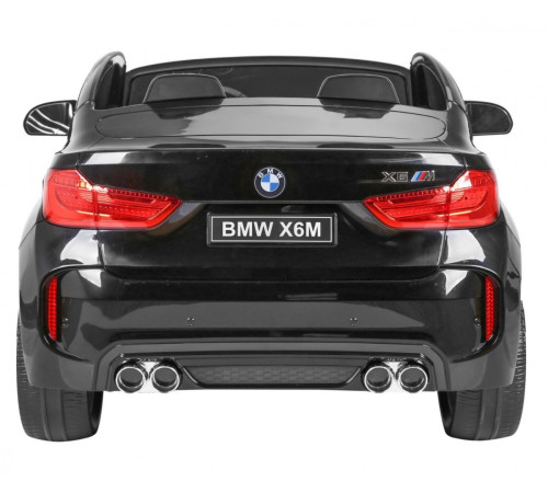 Дитяча акумуляторна машинка BMW X6M XXL для 2 дітей Чорна