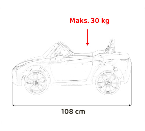 Дитяча акумуляторна машинка Lexus LC500 Червона