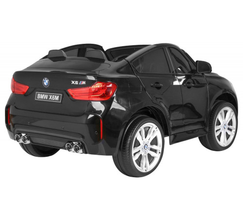 Дитяча акумуляторна машинка BMW X6M XXL для 2 дітей Чорна