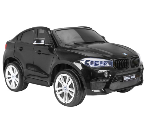 Дитяча акумуляторна машинка BMW X6M XXL для 2 дітей Чорна