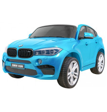 Дитяча акумуляторна машинка BMW X6M XXL для 2 дітей Синя