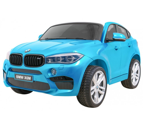 Дитяча акумуляторна машинка BMW X6M XXL для 2 дітей Синя