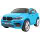 Дитяча акумуляторна машинка BMW X6M XXL для 2 дітей Синя