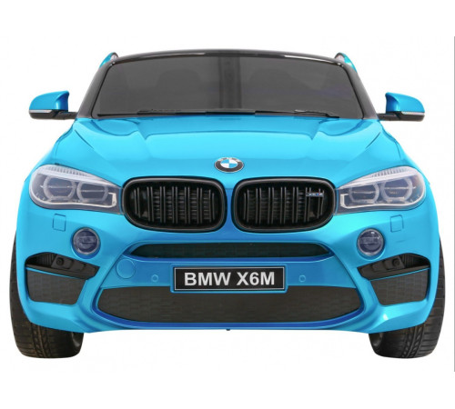 Дитяча акумуляторна машинка BMW X6M XXL для 2 дітей Синя