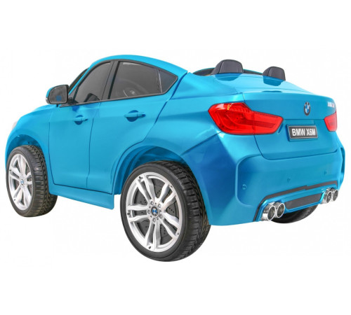 Дитяча акумуляторна машинка BMW X6M XXL для 2 дітей Синя