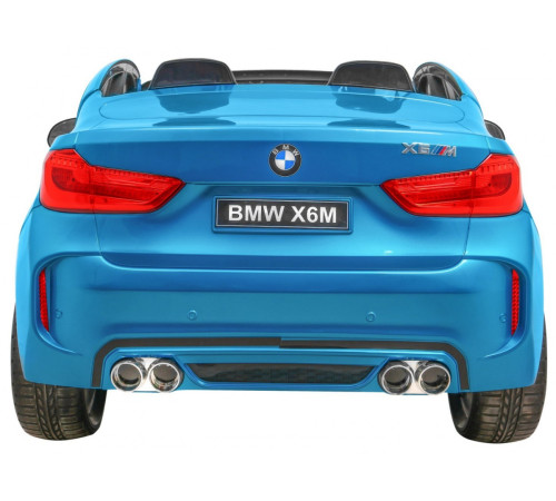 Дитяча акумуляторна машинка BMW X6M XXL для 2 дітей Синя