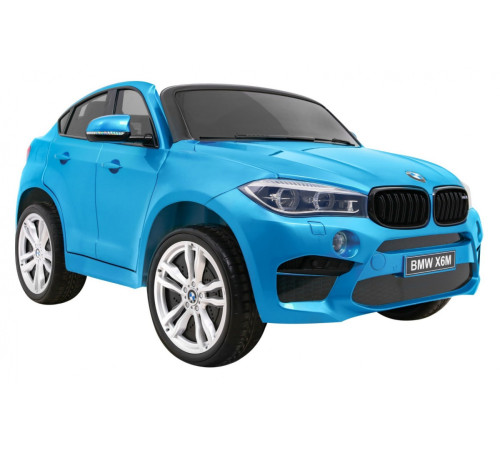 Дитяча акумуляторна машинка BMW X6M XXL для 2 дітей Синя