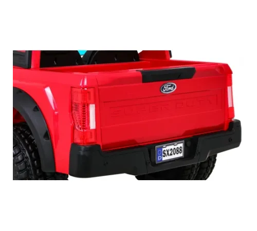 Дитяча акумуляторна машинка Ford Super Duty Червона Дитяча акумуляторна машинка Ford Super Duty Червона