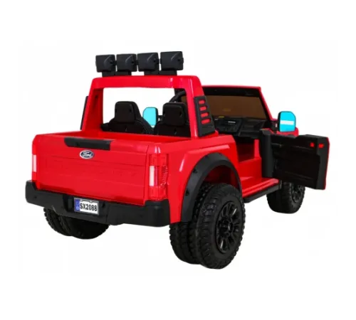 Дитяча акумуляторна машинка Ford Super Duty Червона Дитяча акумуляторна машинка Ford Super Duty Червона