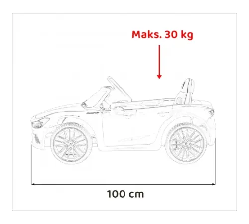 Дитяча акумуляторна машинка Maserati Ghibli Червона Дитяча акумуляторна машинка Maserati Ghibli Червона