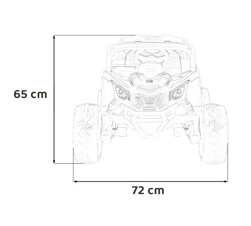 Дитячий акумуляторний квадроцикл CAN-AM Maverick Orange