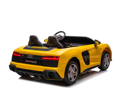 Дитяча акумуляторна машинка Audi Spyder R8 LIFT STRONG Жовта