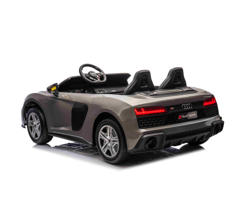 Дитяча акумуляторна машинка Audi Spyder R8 LIFT Сіра