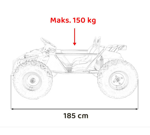 Дитяча акумуляторна машинка GENERAL 63 Чорна