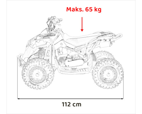 Квадроцикл RENEGADE HIPERFECT 49CC Yellow