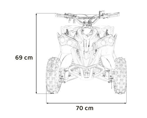 Квадроцикл RENEGADE HIPERFECT 49CC Yellow