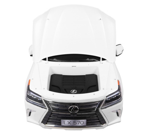 Lexus LX570 2-місний дитячий автомобіль Білий + Пульт + EVA Диски + Радіо MP3 + LED Lexus LX570 2-місний дитячий автомобіль Білий + Пульт + EVA Диски + Радіо MP3 + LED