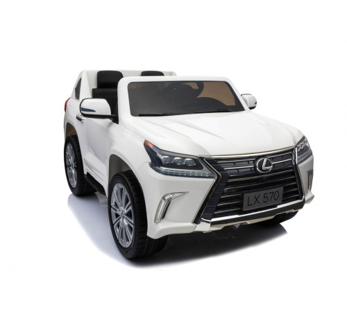 Lexus LX570 2-місний дитячий автомобіль Білий + Пульт + EVA Диски + Радіо MP3 + LED Lexus LX570 2-місний дитячий автомобіль Білий + Пульт + EVA Диски + Радіо MP3 + LED