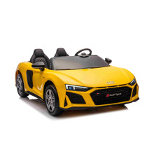 Дитяча акумуляторна машинка Audi Spyder R8 LIFT Жовта