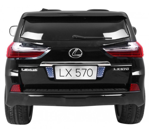 Дитяча акумуляторна машинка Lexus LX570 Чорна