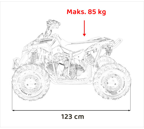 Дитячий акумуляторний квадроцикл RENEGADE HIPERFECT 110CC Зелений