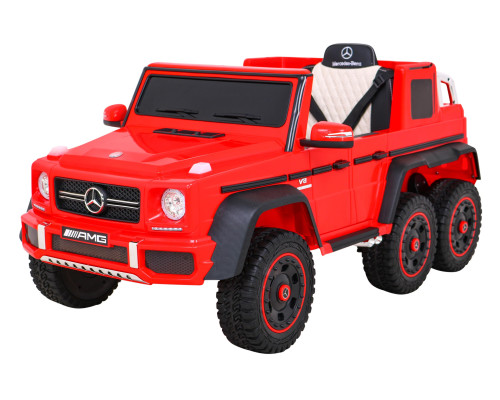 Автомобіль Mercedes G63 AMG на акумуляторі Червоний + Пульт + 6 дисків EVA + Free Start + MP3 LED