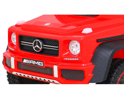 Автомобіль Mercedes G63 AMG на акумуляторі Червоний + Пульт + 6 дисків EVA + Free Start + MP3 LED