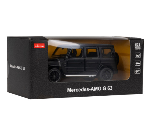 Металевий кузов + Відкриваються вручну елементи Mercedes-AMG G 63 black RASTAR модель 1:32 Металевий кузов + Відкриваються вручну елементи Mercedes-AMG G 63 black RASTAR модель 1:32