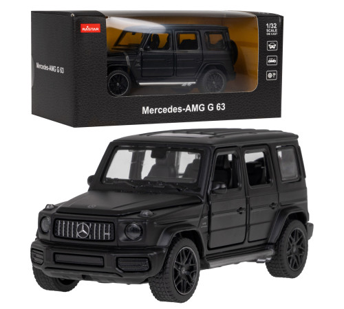 Металевий кузов + Відкриваються вручну елементи Mercedes-AMG G 63 black RASTAR модель 1:32 Металевий кузов + Відкриваються вручну елементи Mercedes-AMG G 63 black RASTAR модель 1:32