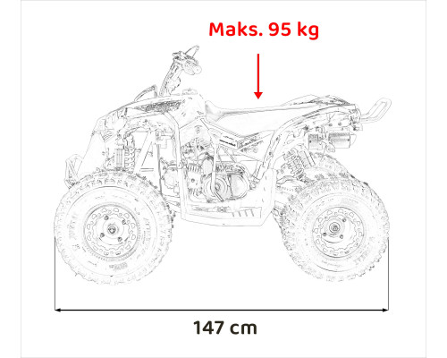 Квадроцикл RENEGADE HIPERFECT 125CC Yellow