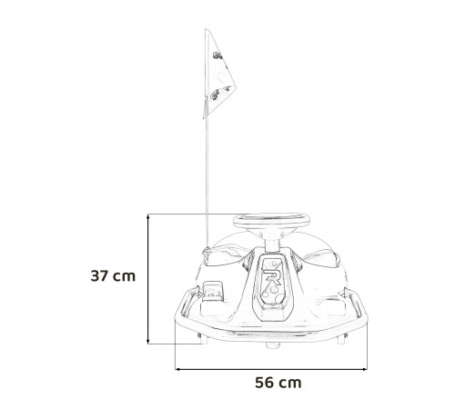 Дитяча акумуляторна машинка Racing Drifter Біла