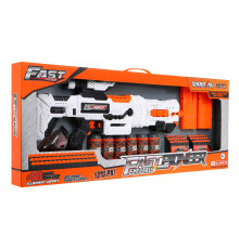 Велика дитяча рушниця 8+ аксесуарів + 48 м'яких куль Fast Pioneer Toy Gun