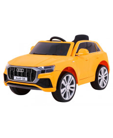 Audi Q8 Машинка дитяча жовта + Пульт + EVA + Free Start + MP3 USB + LED