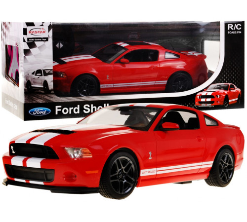 Авто на дистанційному керуванні Ford Shelby Mustang GT500 red RASTAR модель 1:14 + пульт