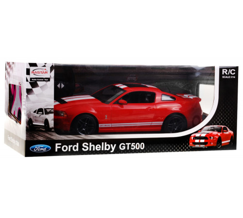 Авто на дистанційному керуванні Ford Shelby Mustang GT500 red RASTAR модель 1:14 + пульт