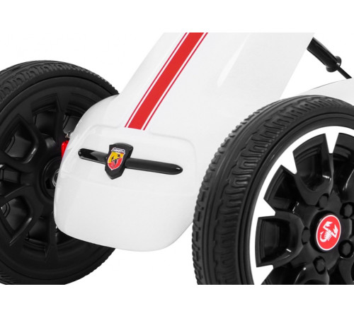 Дитячий педальний картинг ABARTH Білий