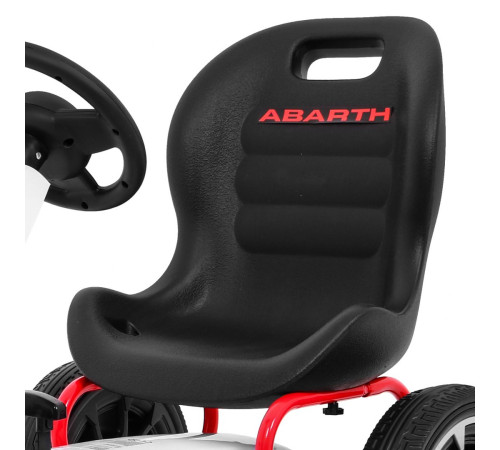 Дитячий педальний картинг ABARTH Білий