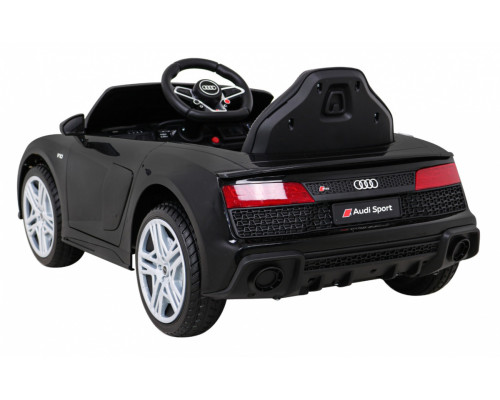 Audi R8 LIFT Автомобіль на акумуляторі Чорний + Пульт + Колеса EVA + MP3 + LED