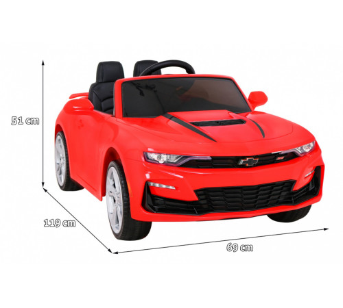 Дитяча акумуляторна машинка Chevrolet Camaro 2SS Червона