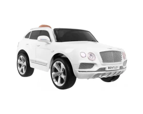 Дитячий автомобіль на акумуляторі Bentley Bentayga білий + колеса EVA + MP3 радіо + пульт дистанційного керування